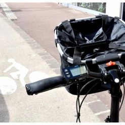 Panier Pliable Tissus VG BAGS 15L [Noir] -Vélo fixie Soldes panier pliable tissus vg bags 15l noir 1 5