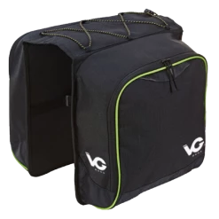 Sacoche Double VG Pour Porte-bagages - 2 X 9L [Noir/Vert]