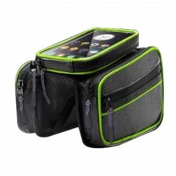 GHCD Mountain Bike Touch Screen Saddle Bag Top Tube Bag (vert)