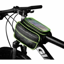 GHCD Mountain Bike Touch Screen Saddle Bag Top Tube Bag (vert) -Vélo fixie Soldes 166108153 max