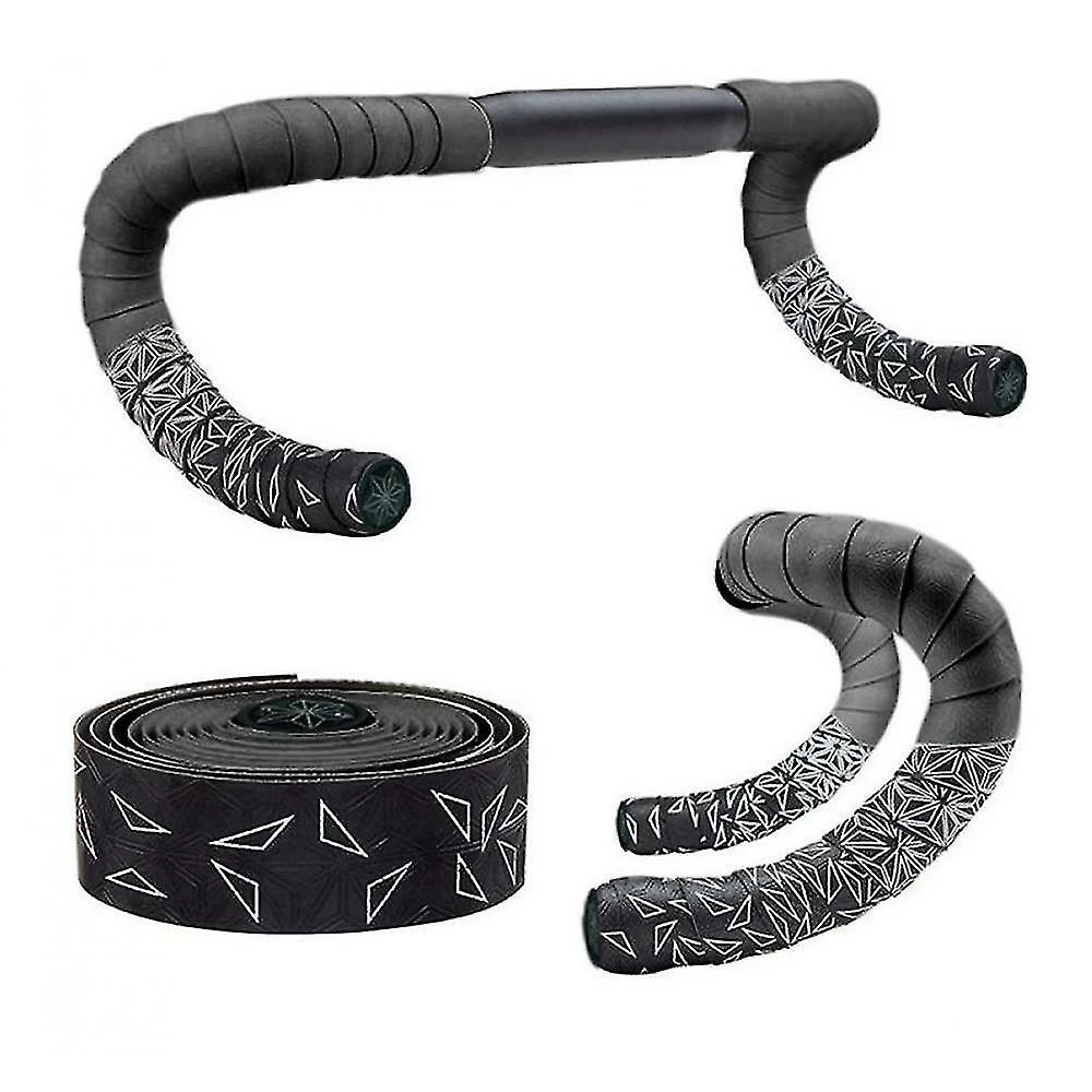 GHCD Sangle D’équitation Antidérapante Et Absorbant Les Chocs Pu Road Bike Résistante à L’usure (noir) 2 GHCD Sangle D’équitation Antidérapante Et Absorbant Les Chocs Pu Road Bike Résistante à L’usure (noir) – Image 2