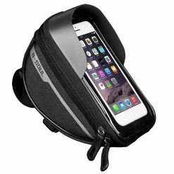Initially Bicycle Bike Head Tube Handlebar Cell Mobile Phone Bag Case Holder Case Pannier Waterproof Touchscreen Polyester Bike Ba