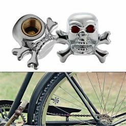 Perfet Cool Universal Car Truck Bike ''skull'' Pneu Air Valve Stem Caps Jantes