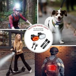 Bisbisous USB Rechargeable Bike Light Set, IPX4 étanche, 4/6 Modes Mountain Road Cycle Light Avant Et Arrière (noir) -Vélo fixie Soldes 215263584 max