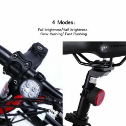 Sevenprin Cyclisme Running Lights MOUNTAIN Bike MTB USB Charge Phare Feu Arrière Ensemble -Vélo fixie Soldes 223978390 max