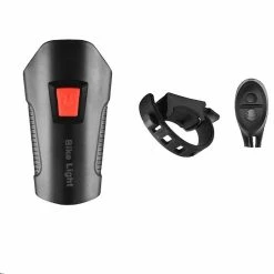 Bike Light Night Set, Chronomètre Multifonctionnel Bicycle Lights Haut-parleur Avant Et Arrière, Vélo étanche Usb Rechargeable Avec Feux Arrière