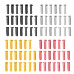 Unbranded 10x Pack De 20 Mountain Bike Brake Derailleur Puccio Cable Terminal Crimp Noir