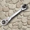 Unbranded Clé Torche En Acier Double Extrémité 1/4 '' 6.35mm 9mm Moto Ratchet Spanner Bike Car Metric Ratcheting Spanners - Single Head