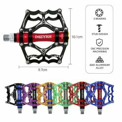 Sofirn Mountain Bike 3 Roulements Pédales VTT Vélo Scellé Roulement Alliage D’Aluminium Pédales Accessoires De Vélo