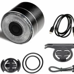 Mssugar Feu Arrière De Vélo, Q5 Smart Bicycle Brake Feu Arrière Auto Sensing Light Rainproof Led Cycling Taillight Rechargeable Road Bike Tail Light A (noir)