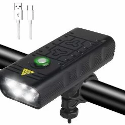 Mssugar 2/3/5 Led Bicycle Light Usb Bicycle Lights Rechargeable Bicycle Lamp Mtb Bike Safety Flashlight Bicycle Lightblack