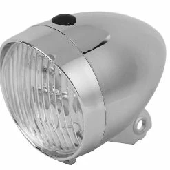 Mssugar 3led Vintage Bike Front Light Lamp Bicycle Headlight Cycling Accessory For Fixed Gear Silver Vintage Bicycle Front Light (blanc) -Vélo fixie Soldes 288044452 max