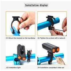 Mssugar Usb Rechargeable Bike Light Set 1000 Lumens Phare De Vélo Ip-65 Résistance à L’eau - Led Front Cycling Mountain Flashligh (noir) -Vélo fixie Soldes 288044453 max