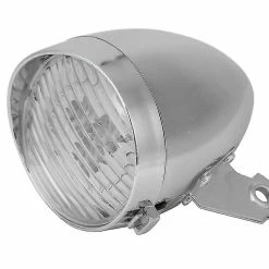 Mssugar 3led Vintage Bike Front Light Lamp Bicycle Headlight Cycling Accessory For Fixed Gear Silver Vintage Bicycle Front Light (blanc) -Vélo fixie Soldes 288044474 max