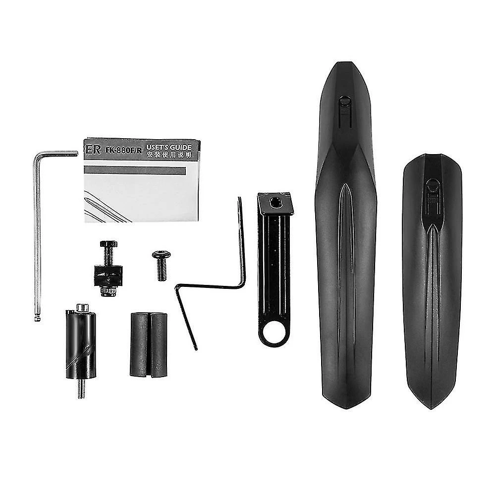 Hggqvvs Pièces De Rechange Pp Easy Install Durable Épaissir Full Cover Outdoor Cycling Front Rear Universal Splash Proof Bike Mudguard Set 4 Hggqvvs Pièces De Rechange Pp Easy Install Durable Épaissir Full Cover Outdoor Cycling Front Rear Universal Splash Proof Bike Mudguard Set – Image 4