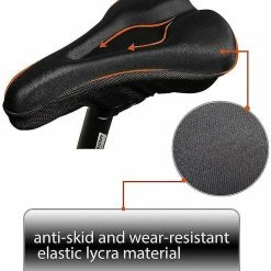 Perfet Gel Bike Seat Cushion Cover, Gel & Foam Padded Bicycle Saddle Cushion 11in X 7in Pour Hommes Femmes Compa -Vélo fixie Soldes 299554847 max