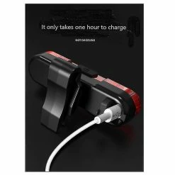 Perfet 2 Pcs Bike Tail Light, Usb Rechargeable Bicycle Rear Light360 Degré Rotation Waterproof Bicycle Tail -Vélo fixie Soldes 299559817 max