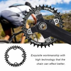 Hggqvvs Deckas Narrow Wide Bike Mtb Round Oval Chainring Chain Ring Single Plate