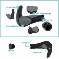 ESTONE Poignées De Guidon Soft Rubber Bicycle Mtb Bmx Road Bike Poignées D’extrémité De Guidon -Vélo fixie Soldes 308558203 max