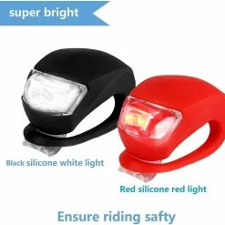 Unbranded 2023 - Bike Light - Ensemble De Lumière De Vélo à LED En Silicone Avant Et Arrière - 2 Résistants à L’eau Polyvalents à Haute Intensité -Vélo fixie Soldes 311468485 max