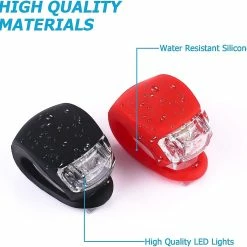 Unbranded 2023 - Bike Light - Ensemble De Lumière De Vélo à LED En Silicone Avant Et Arrière - 2 Résistants à L’eau Polyvalents à Haute Intensité -Vélo fixie Soldes 311468694 max