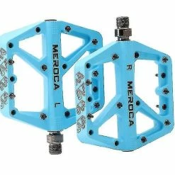 Unbranded Ultralight Flat Mountain Bike Pedal Nylon Pédale De Vélo, Bleuï1/4ˆBlueï1/4‰