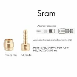 Unbranded Bicyclette Olive Head Mountain Bike Hydraulique Disque Aiguille D’huile De Frein Pour Sram / Brake Oil Tuyau B -Vélo fixie Soldes 333547964 max