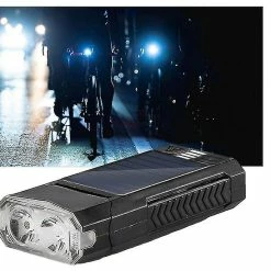 Unbranded Chargeur Solaire Phare De Vélo, Phare De Vélo Avec Haut-parleur Solar Rechargeable Bike Light Set, 6 Multi * Modes D’éclairage Avantage Bike Light Set -Vélo fixie Soldes 353406069 max