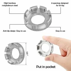 Unbranded Boy 8pcs Bike Spoke Wrench Tool Inclure Y-type Hex Wrench Pour Vélo -Vélo fixie Soldes 354745923 max