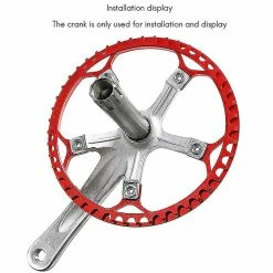 Unbranded Anneau De Chaîne De Vélo 130bcd 45t Folding Bike Chainwheel Rouge -Vélo fixie Soldes 354752325 max