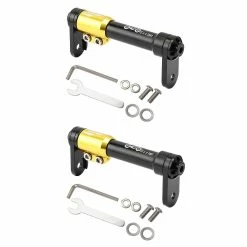 Unbranded 2x Alliage D’aluminium Easy Wheel Extender Pour Brompton Bike Black