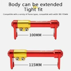 Unbranded 2x Alliage D’aluminium Easy Wheel Extender Pour Brompton Bike Black -Vélo fixie Soldes 354753280 max