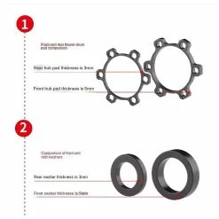 Unbranded Mountain Bike Hub Adaptateur Siège 142-148mm Accessoires De Vélo B -Vélo fixie Soldes 354754444 max