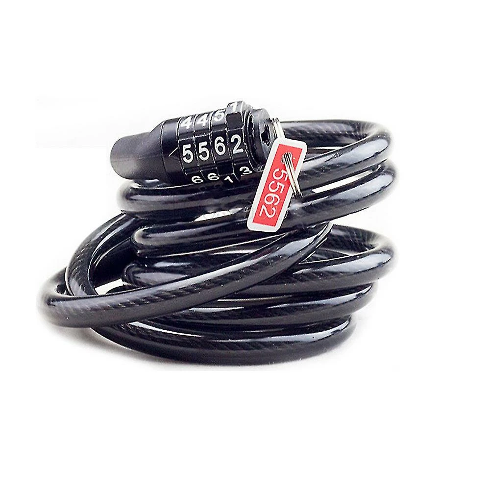 Unbranded Bike Cable Basic Self Coiling Resettable Combination Cable Bike Locks 3 Unbranded Bike Cable Basic Self Coiling Resettable Combination Cable Bike Locks – Image 3