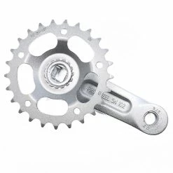 Unbranded Enfants Enfants Vélo Pédalier 102/114mm 25/28t Manivelle Set Trou Carré Alliage D’Aluminium Single Speed Bike Parts -Vélo fixie Soldes 356758318 max