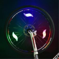 Unbranded 2pcs 3 Mode D’éclairage Led Neon Bicycle Wheel Spoke Light Waterproof Color Bike Safety Warning Light Cycling Light -Vélo fixie Soldes 361540186 max