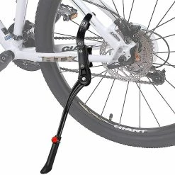 GROOFOO Support De Vélo Mountain Bike Bicycle Stand VTT 24-29 Pouces Hauteur Réglable Support Latéral Universel