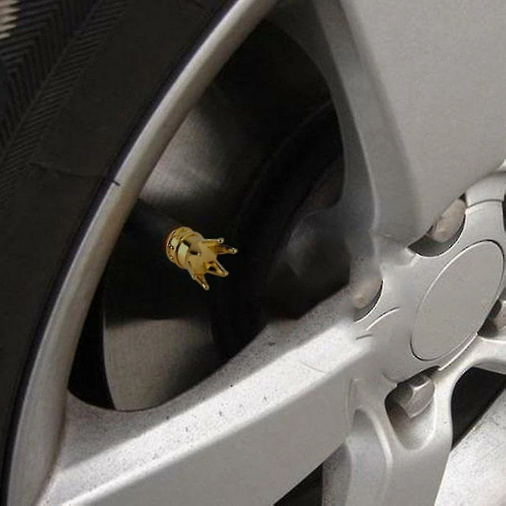 Unbranded Universal Crown Shape Car Truck Bike Tire Air Valve Stem Cap Wheel Rim 2 Unbranded Universal Crown Shape Car Truck Bike Tire Air Valve Stem Cap Wheel Rim – Image 2