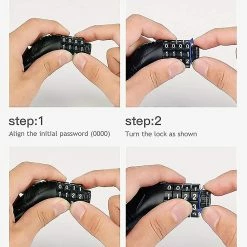 Hggqvvs Mini Cadenas Portable Bike Lock Peut être Combiné Librement (noir) -Vélo fixie Soldes 380672789 max
