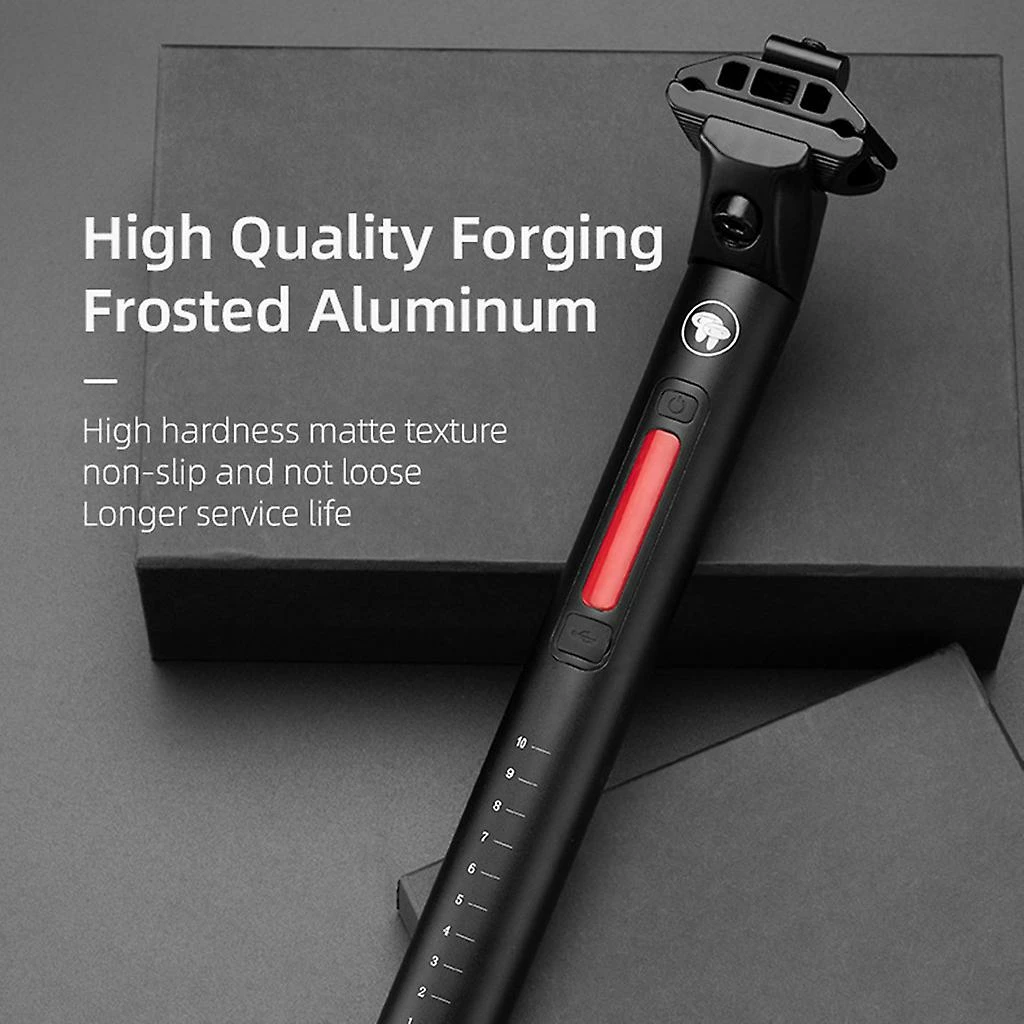 Unbranded Mountain Bike Smart Seat Post Bicycle En Alliage D’aluminium Tube De Selle Capteur De Frein Feu Arrière Tige De Selle Réglable 30.4 / 31.6mm 3 Unbranded Mountain Bike Smart Seat Post Bicycle En Alliage D’aluminium Tube De Selle Capteur De Frein Feu Arrière Tige De Selle Réglable 30.4 / 31.6mm – Image 3