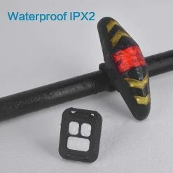 WOSAWE Feu Arrière De Vélo Avec Clignotants, Usb Rechargeable Ultra Bright Led Avertissement De Sécurité Bike Brake Feux Arrière, Télécommande Sans Fil, 4 Modes, Waterpro -Vélo fixie Soldes 388585042 max