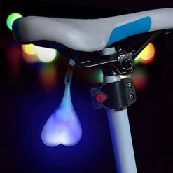 Unbranded 2023 - Bike Ball Tail Lights, Bicycle Heartbeat Warning Light, Led Night Essential Light, Waterproofblue