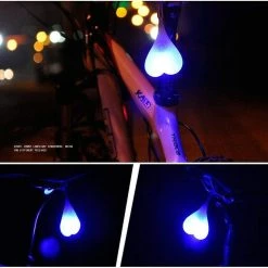 Unbranded 2023 - Bike Ball Tail Lights, Bicycle Heartbeat Warning Light, Led Night Essential Light, Waterproofblue -Vélo fixie Soldes 396671299 max