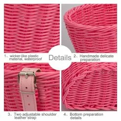 Unbranded Mode Kids Bike Basket En Osier -Vélo fixie Soldes 396932133 max