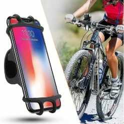 Unbranded Support De Téléphone De Vélo Pour 4,0-6,0 Pouces Universal Mobile Cell Phone Holder Bike Handlebar Clip Stand G