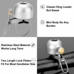 Unbranded Bike Bell Classic Bike Bell Bike Bell Avec Bell Pour Road Mountain Bike Guidon Adulte, Argent 8 Unbranded Bike Bell Classic Bike Bell Bike Bell Avec Bell Pour Road Mountain Bike Guidon Adulte, Argent -Vélo fixie Soldes 401182319 max