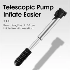 Beculerty West Biking Portable Mini Bicycle Pump Cycling Hand Air Pump Ball Tire Gonfleur Schrader Presta Valve MTB Road Bike Accessoires -Vélo fixie Soldes 409155948 max