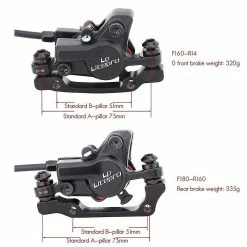 Unbranded Litepro Mtb Bike Oil Frein à Disque 1000 / 1600mm Rotor Étrier Hydraulique, A -Vélo fixie Soldes 421867727 max