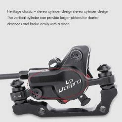 Unbranded Litepro Mtb Bike Oil Frein à Disque 1000 / 1600mm Rotor Étrier Hydraulique, A -Vélo fixie Soldes 421867836 max