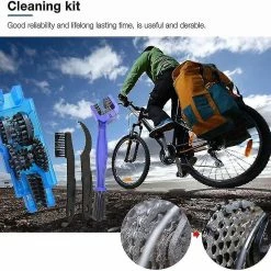 Unbranded 4pcs Bike Cleaning Tool Set Chaîne De Vélo Dirt Clean -Vélo fixie Soldes 429398221 max